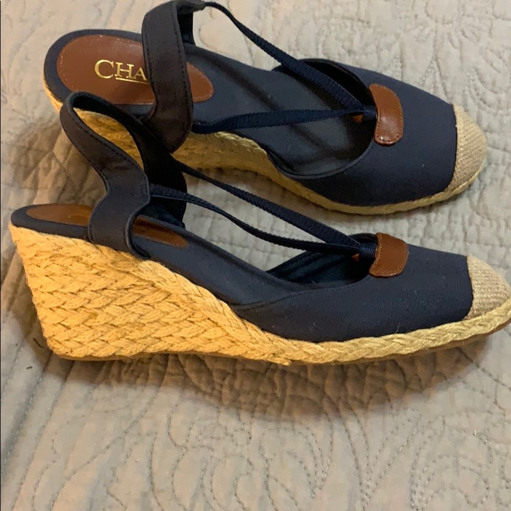 Chaps navy dress shoes size 7
